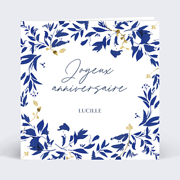 Carte anniversaire adulte Esprit Azulejos