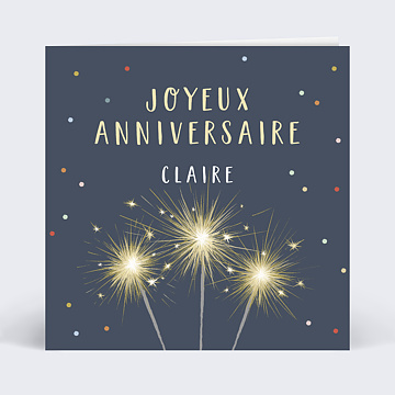 Carte anniversaire adulte Magic Candle