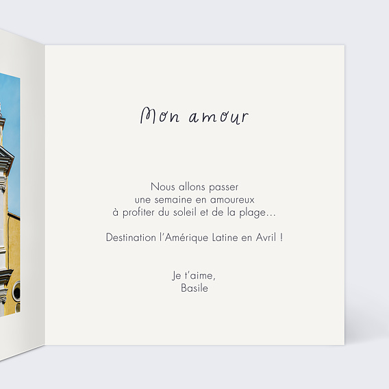 Carte anniversaire Bouquet à Offrir Intérieur Droit