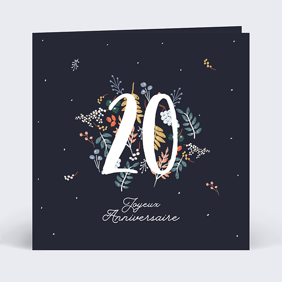 Carte anniversaire adulte Folklore