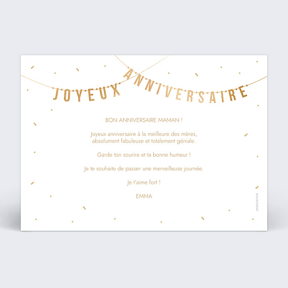 Anniversaire Adulte Guirlande traditionnelle