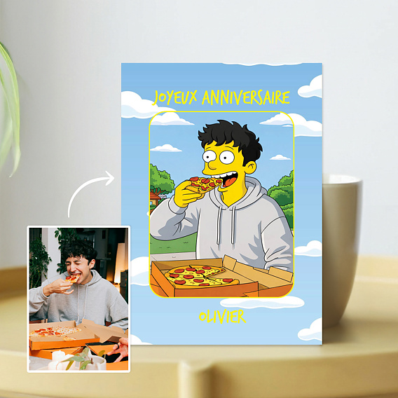 Anniversaire Adulte Portrait en cartoon