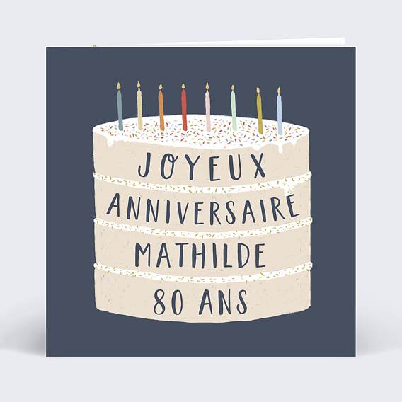 Carte anniversaire adulte Giant Birthday Cake