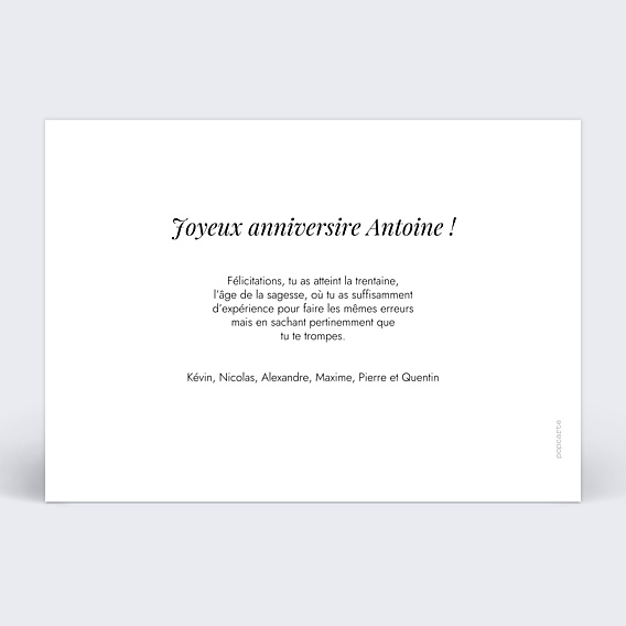 Anniversaire Adulte Harmonie
