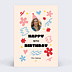 Carte anniversaire Confetti original