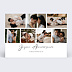 Carte anniversaire adulte Multiphotos Simple Recto