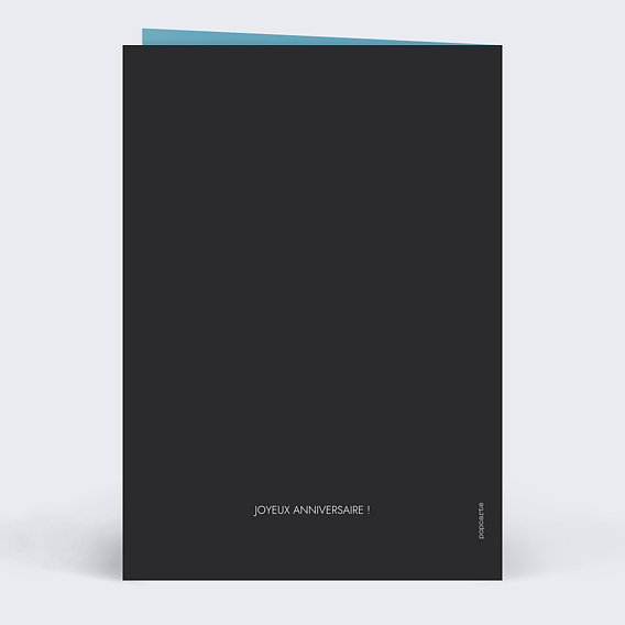 Carte anniversaire Portrait magazine Verso