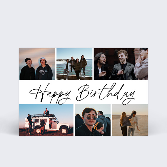 Carte anniversaire adulte Escale