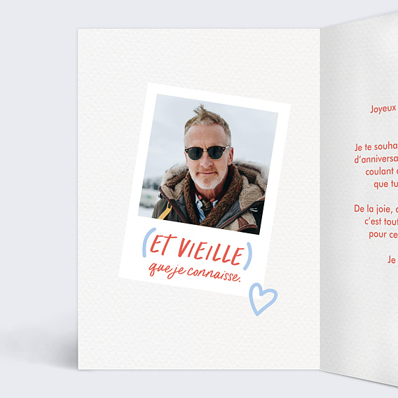 Carte anniversaire Détail caché Intérieur Gauche