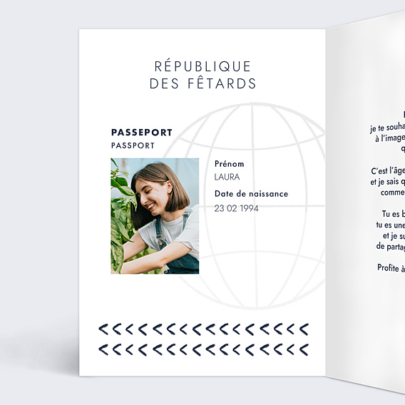 Anniversaire Adulte Passeport