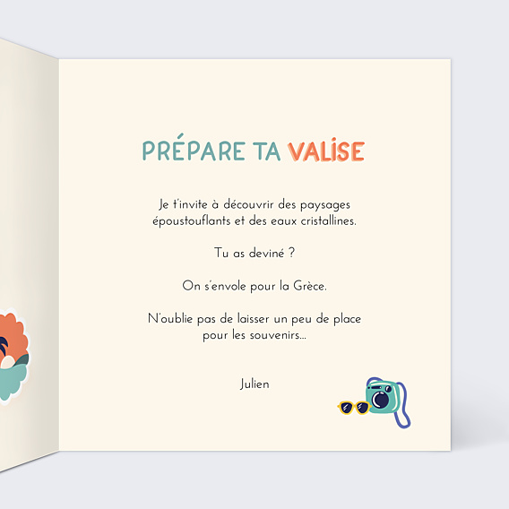Anniversaire Adulte Prépare ta Valise