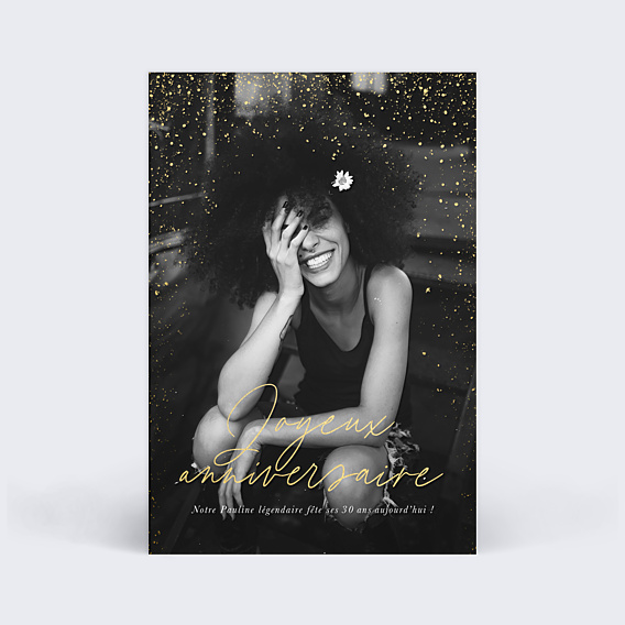 Anniversaire Adulte Photo Paillettes