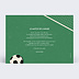 Carte anniversaire adulte Billet de Foot Verso