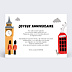 Carte anniversaire Bon pour voyage Londres Verso