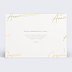 Carte anniversaire adulte Délicate Signature Verso