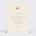 Carte anniversaire adulte Esprit Floral  Verso