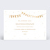 Carte anniversaire adulte Guirlande traditionnelle Verso