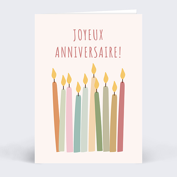 Anniversaire Adulte Bougies Multicolores