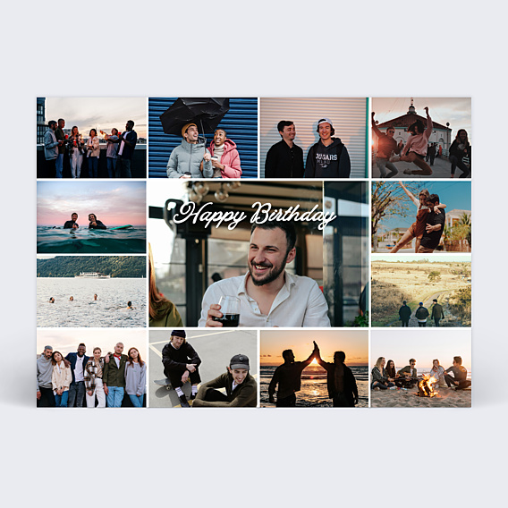 Anniversaire Adulte Multiphoto Beaux Souvenirs