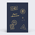 Carte anniversaire adulte Passeport Verso