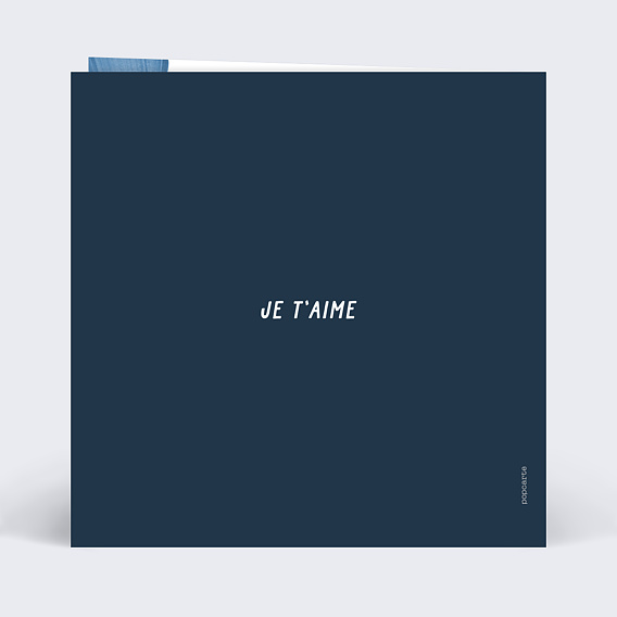 Carte anniversaire Azure Verso