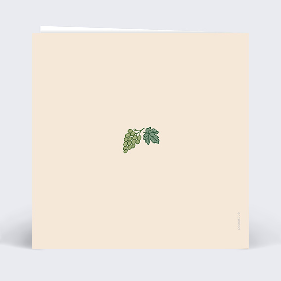 Carte anniversaire Bon pour dégustation vin Verso