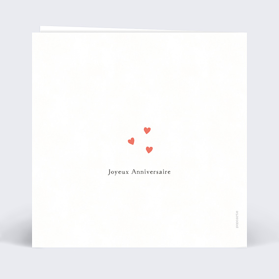 Carte anniversaire Corgi Love Verso