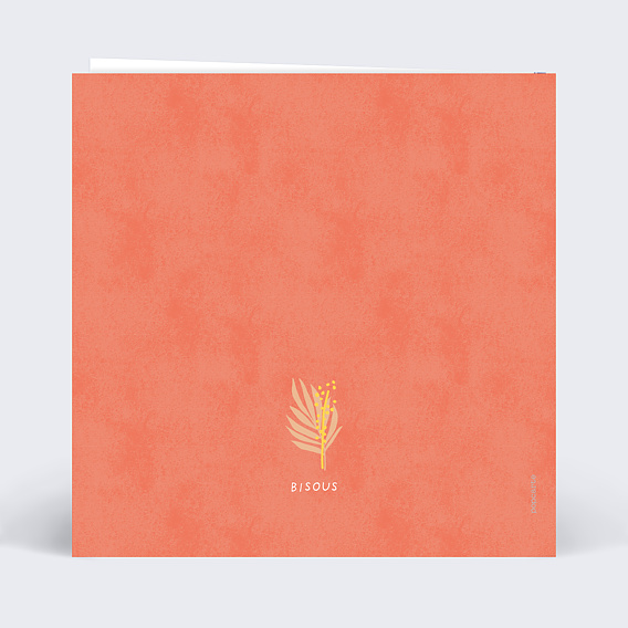 Carte anniversaire Courrier Fleuri Verso