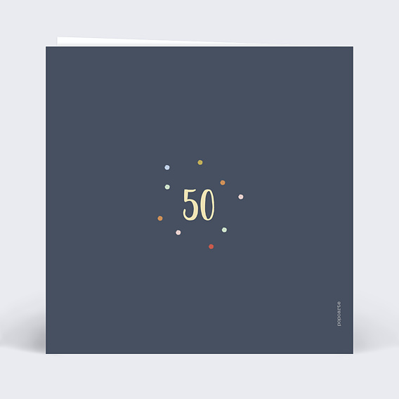 Carte anniversaire Magic Candle Verso