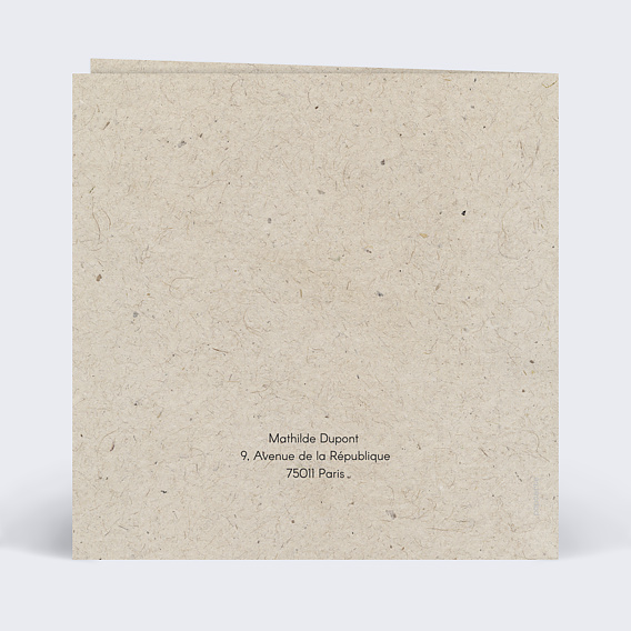 Carte anniversaire Pêle Mêle Coton Verso