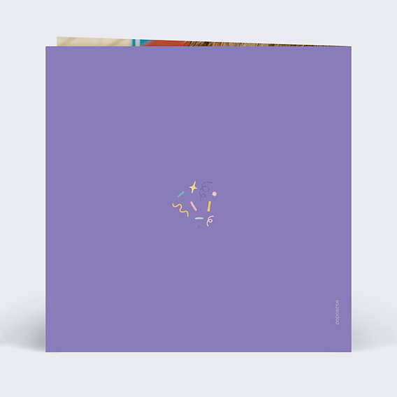 Carte anniversaire Tortue en retard Verso