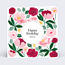 Carte anniversaire Eclat Floral