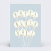 Carte anniversaire Ballons Confettis