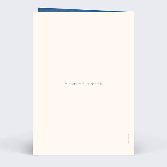 Carte anniversaire Amis en manga Verso