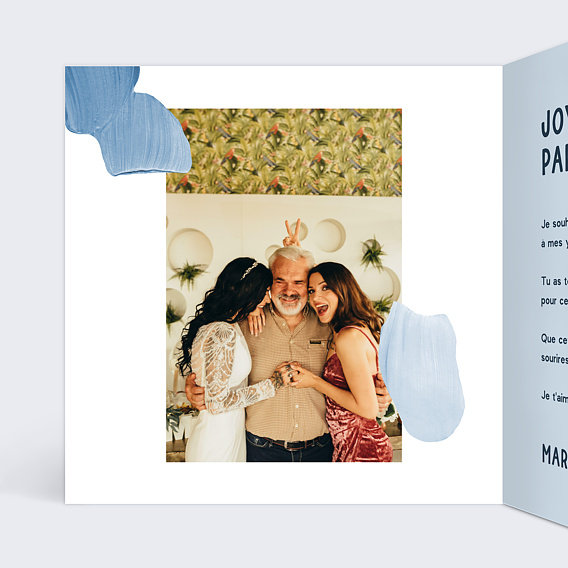 Carte anniversaire Azure Intérieur Gauche