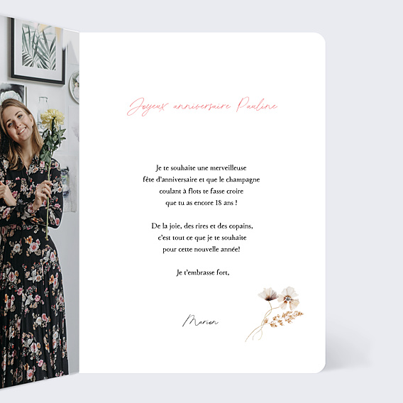 Anniversaire Adulte Couronne de Fleurs Sauvages