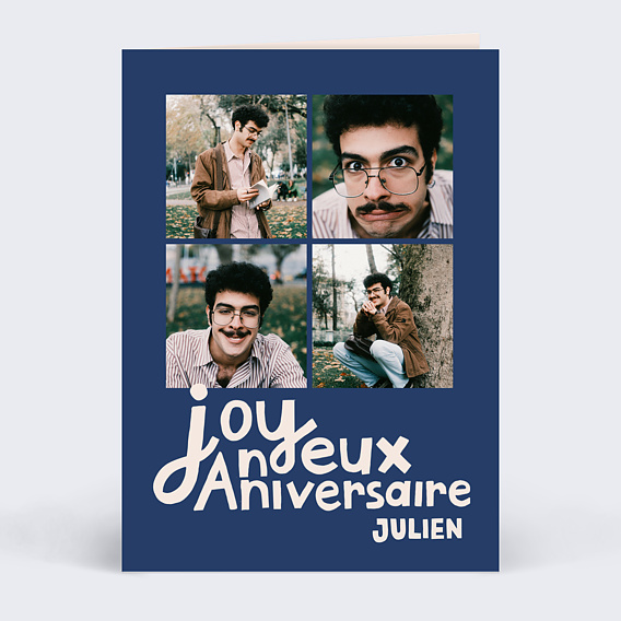 Carte anniversaire À main levée