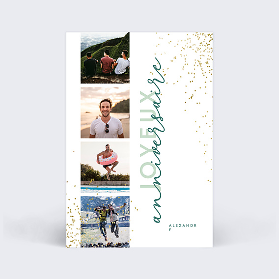 Anniversaire Adulte Anniversaire Typographique