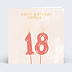 Carte anniversaire Bougies Chiffres