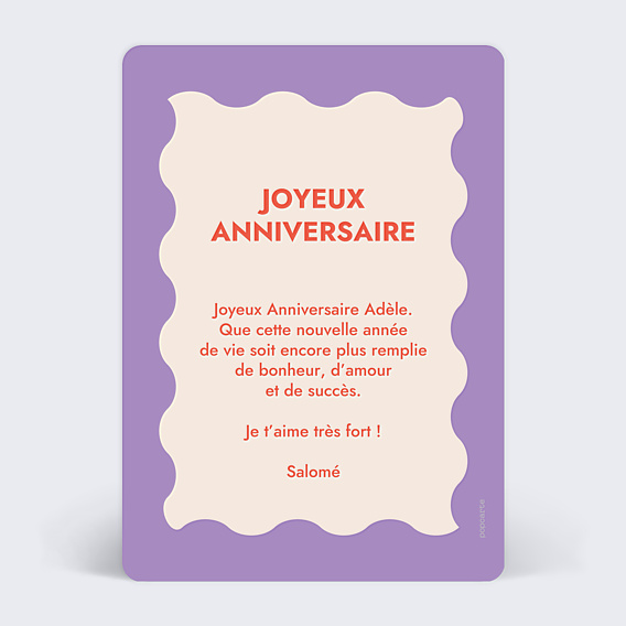 Anniversaire Adulte Fleur Originale