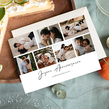 Anniversaire Adulte Multiphotos Simple