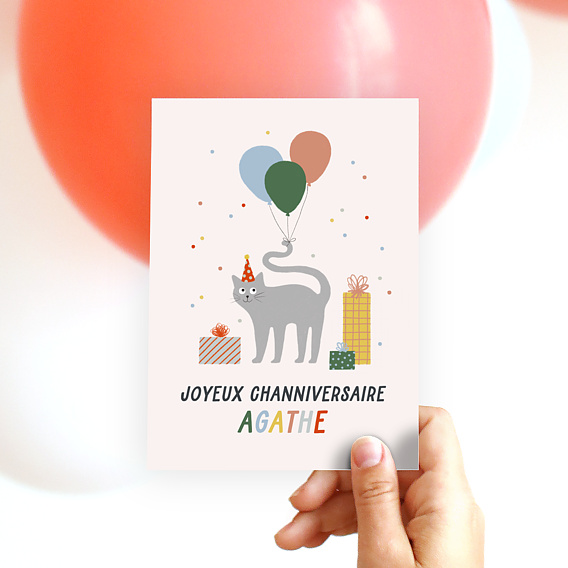 Carte anniversaire Channiversaire Après 4