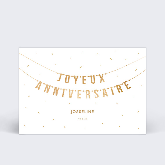 Anniversaire Adulte Guirlande traditionnelle