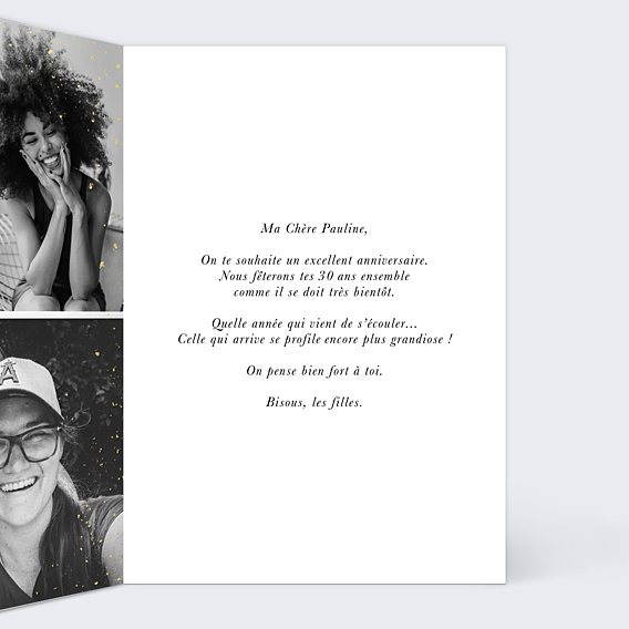 Anniversaire Adulte Photo Paillettes