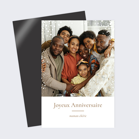 Carte anniversaire Dentelle