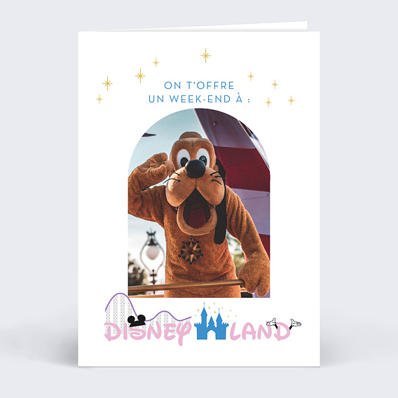 Carte anniversaire Bon pour Disney