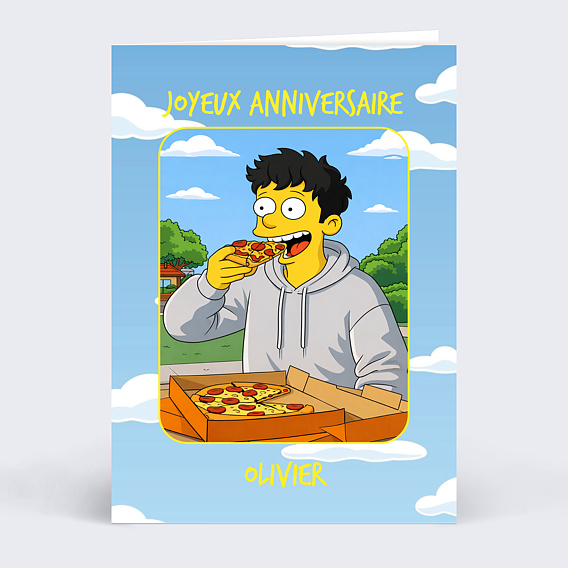 Anniversaire Adulte Portrait en cartoon