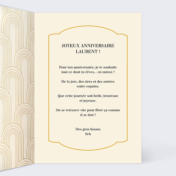 Anniversaire Adulte Portrait univers Gatbsy