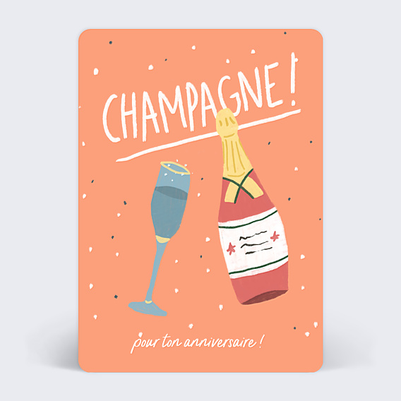 Anniversaire Adulte Champagne pour toi