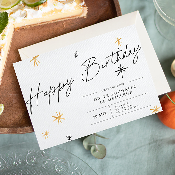 Carte anniversaire Jolie Surprise Après 1